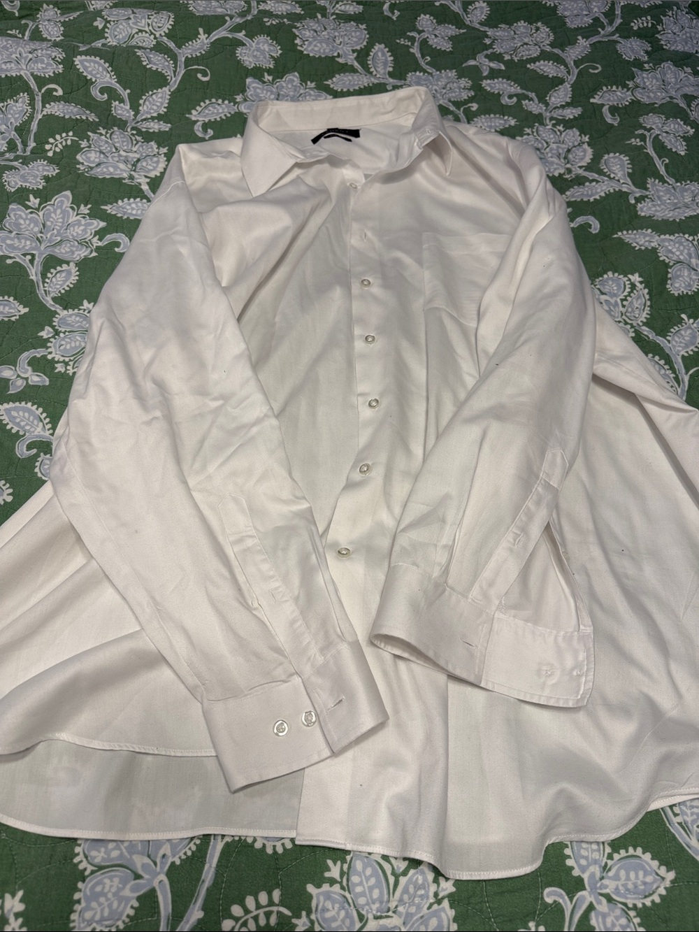 Men's White Dress Shirt - Lightweight Button-Up